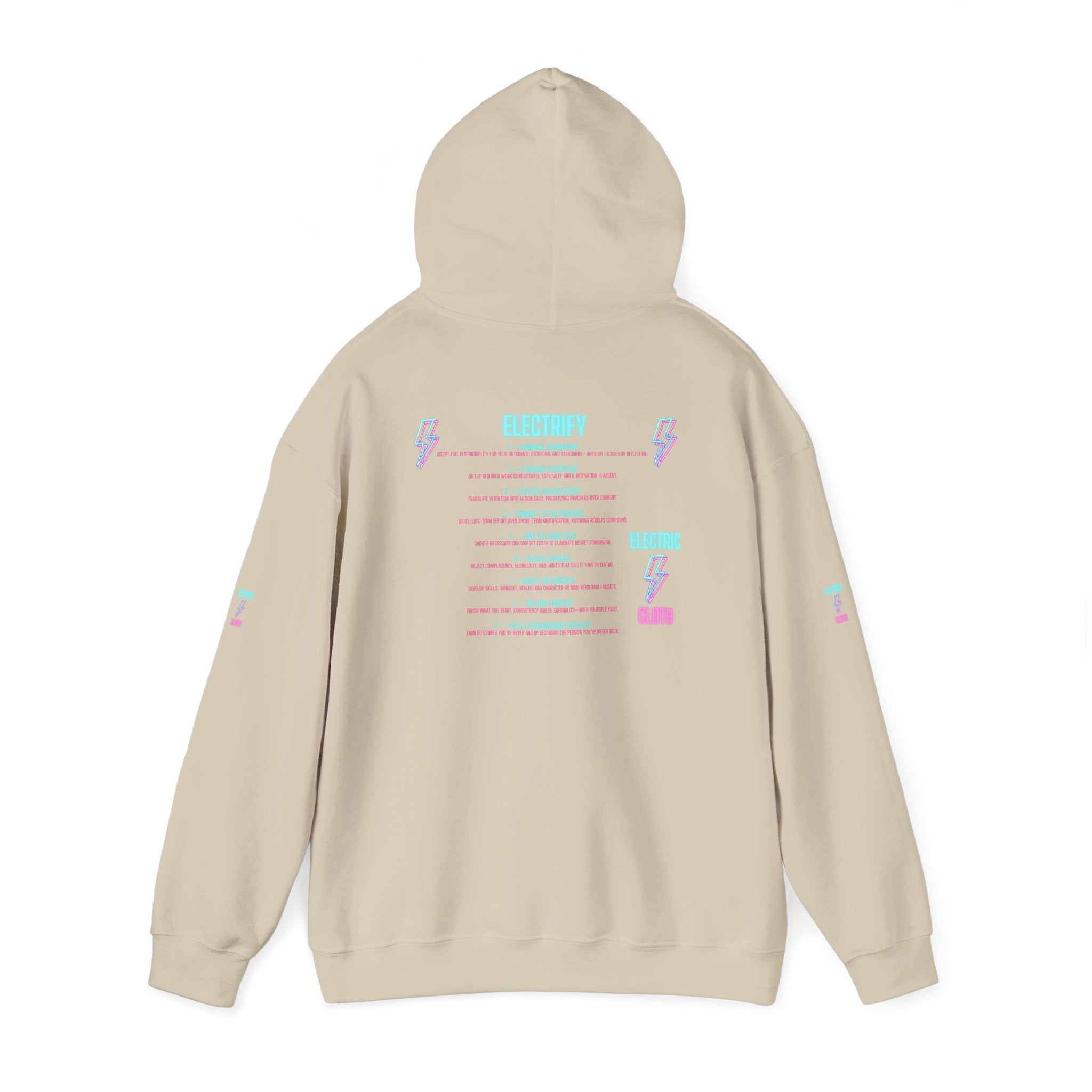 Hoodie — "Electrify Yourself" Neon Tour-Style Graphic Hoodie