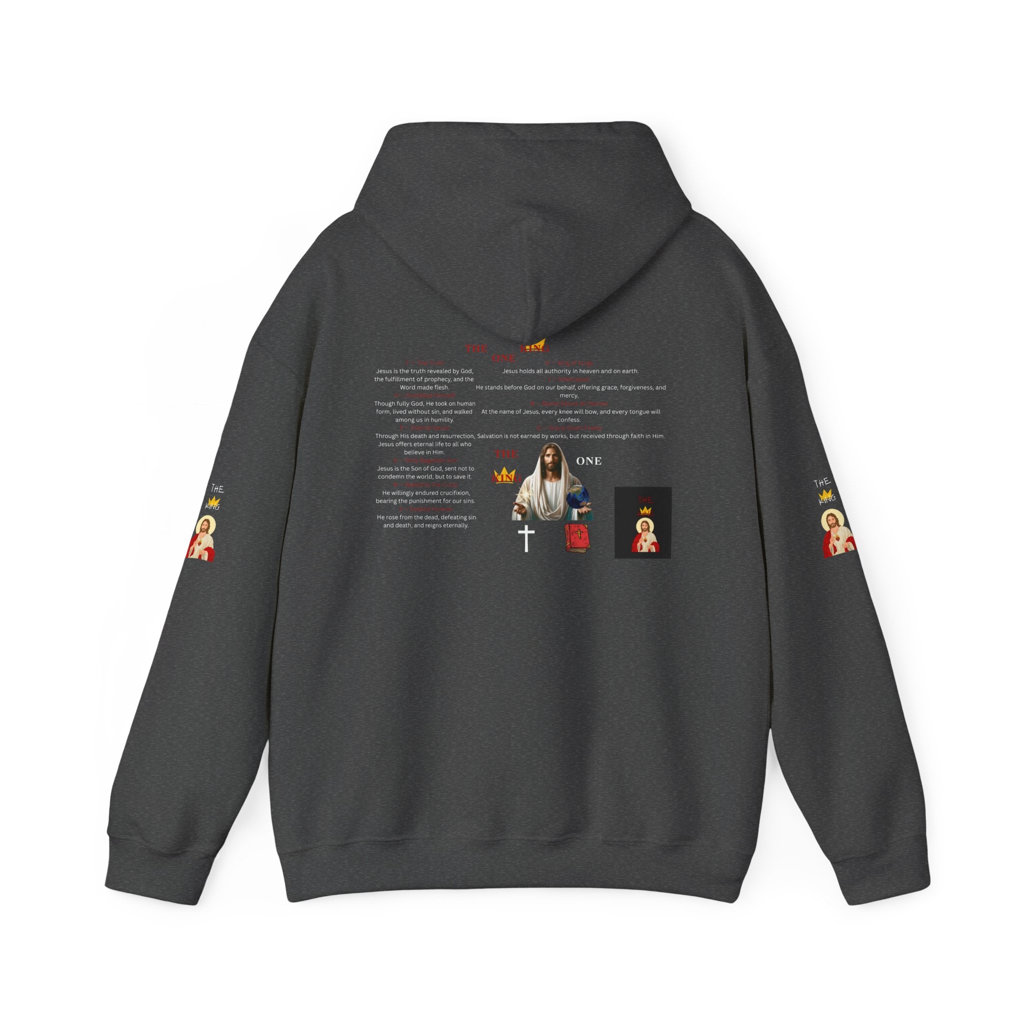 THE ONE KING HOODIE FULL GRAPHIC DEFINITION