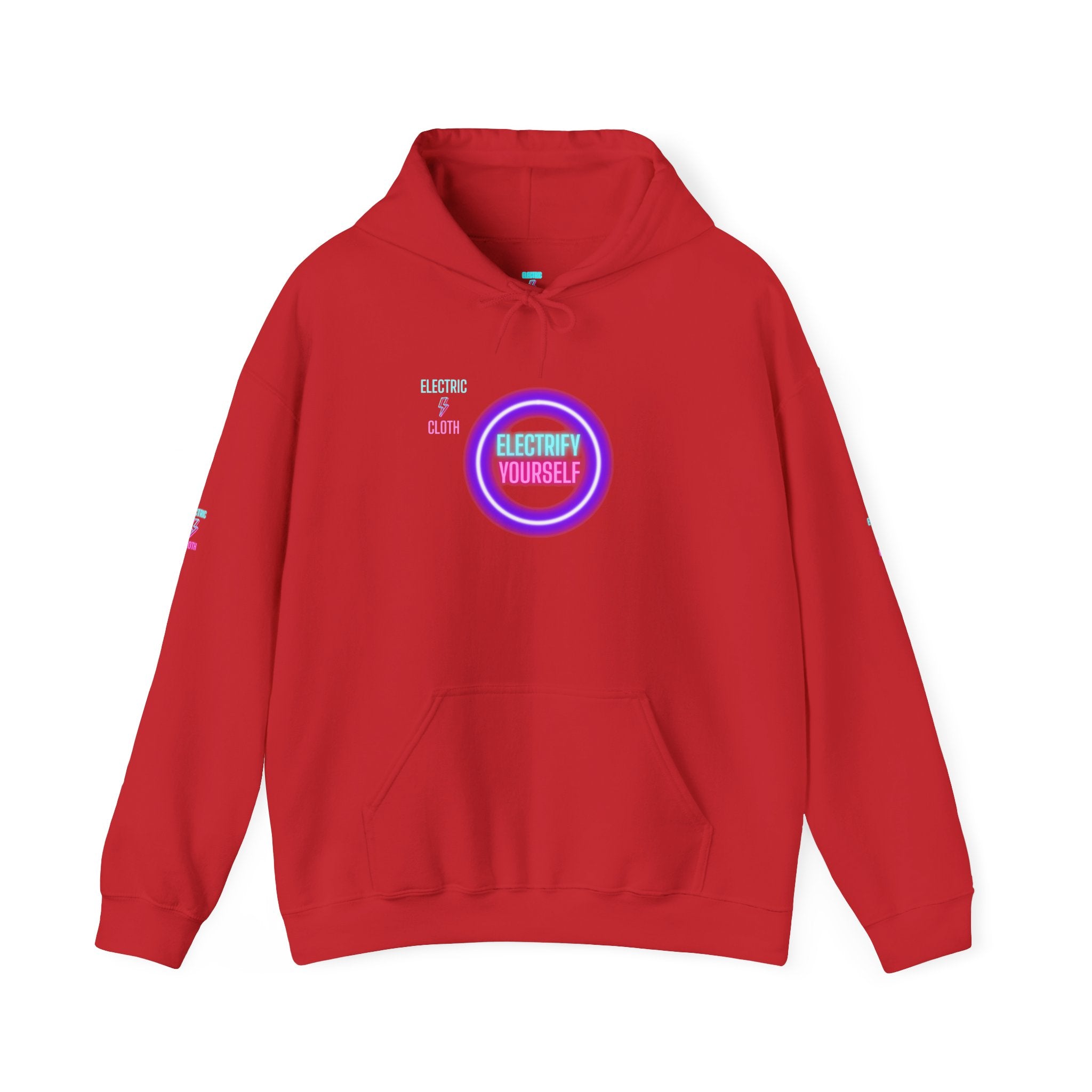 Hoodie — "Electrify Yourself" Neon Tour-Style Graphic Hoodie