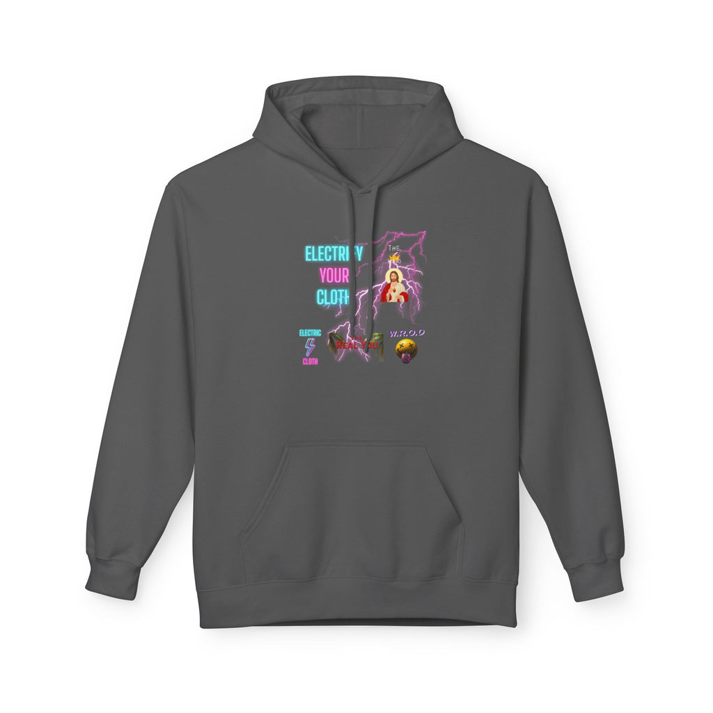 Electric Way Hoodie — Retro Neon Lightning Graphic Hoodie
