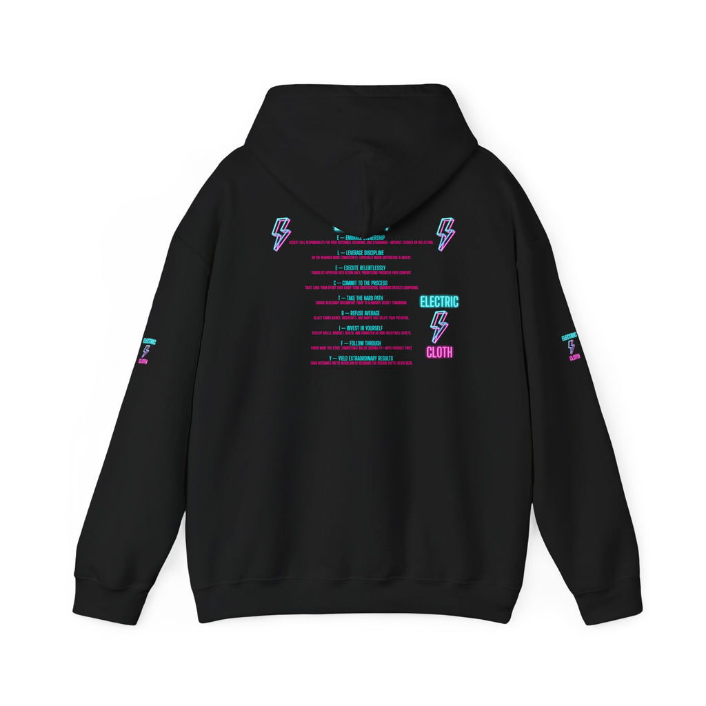 Hoodie — "Electrify Yourself" Neon Tour-Style Graphic Hoodie
