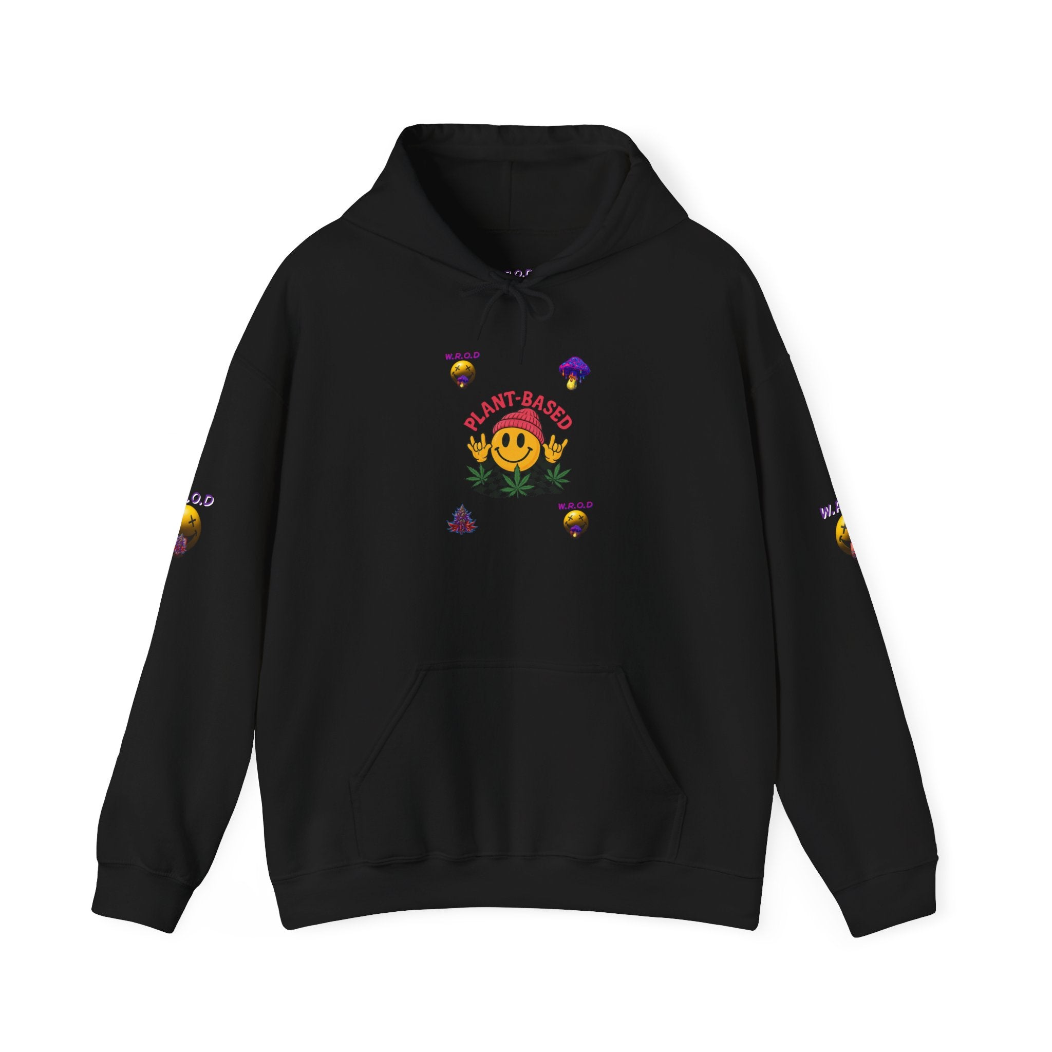 Stay Positive Hoodie — Smiley Sunflower Graphic Sweatshirt