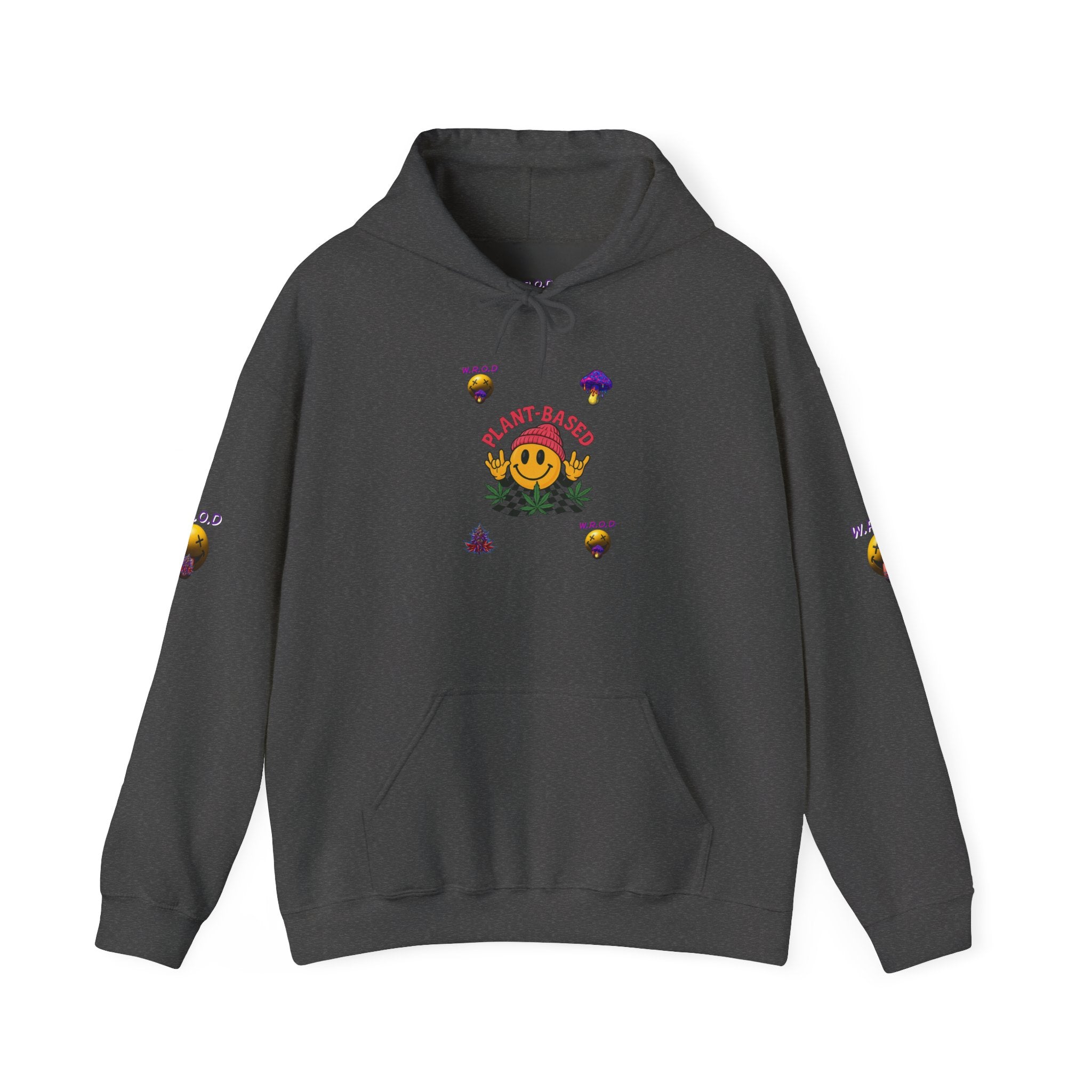 Stay Positive Hoodie — Smiley Sunflower Graphic Sweatshirt