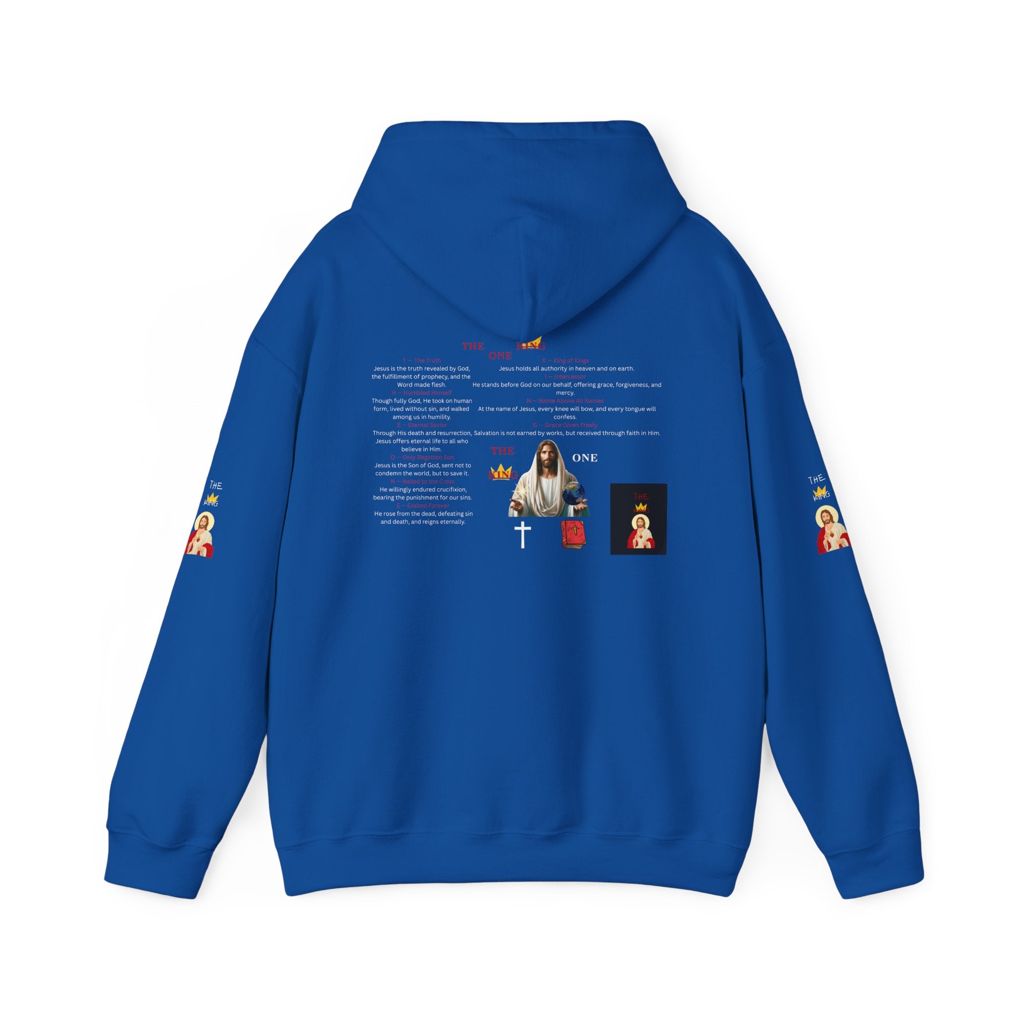 THE ONE KING HOODIE FULL GRAPHIC DEFINITION