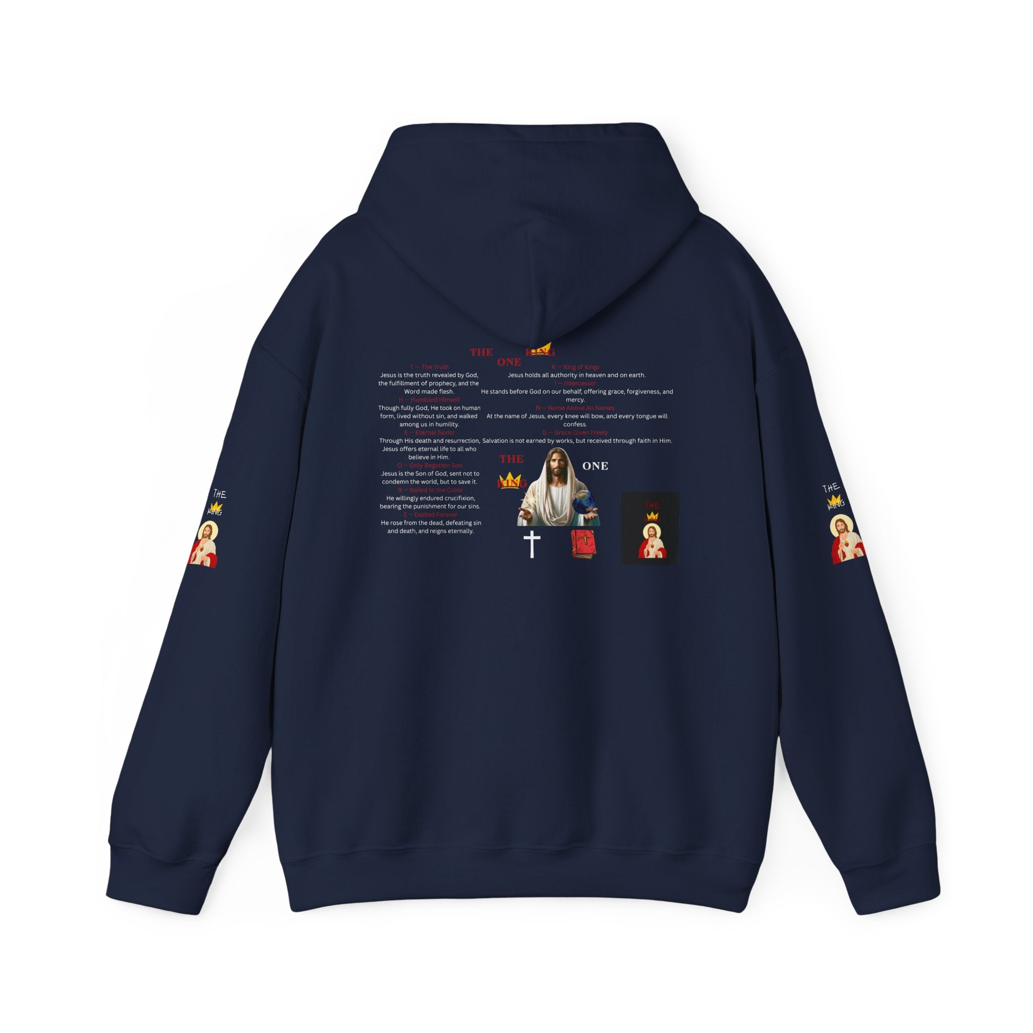 THE ONE KING HOODIE FULL GRAPHIC DEFINITION