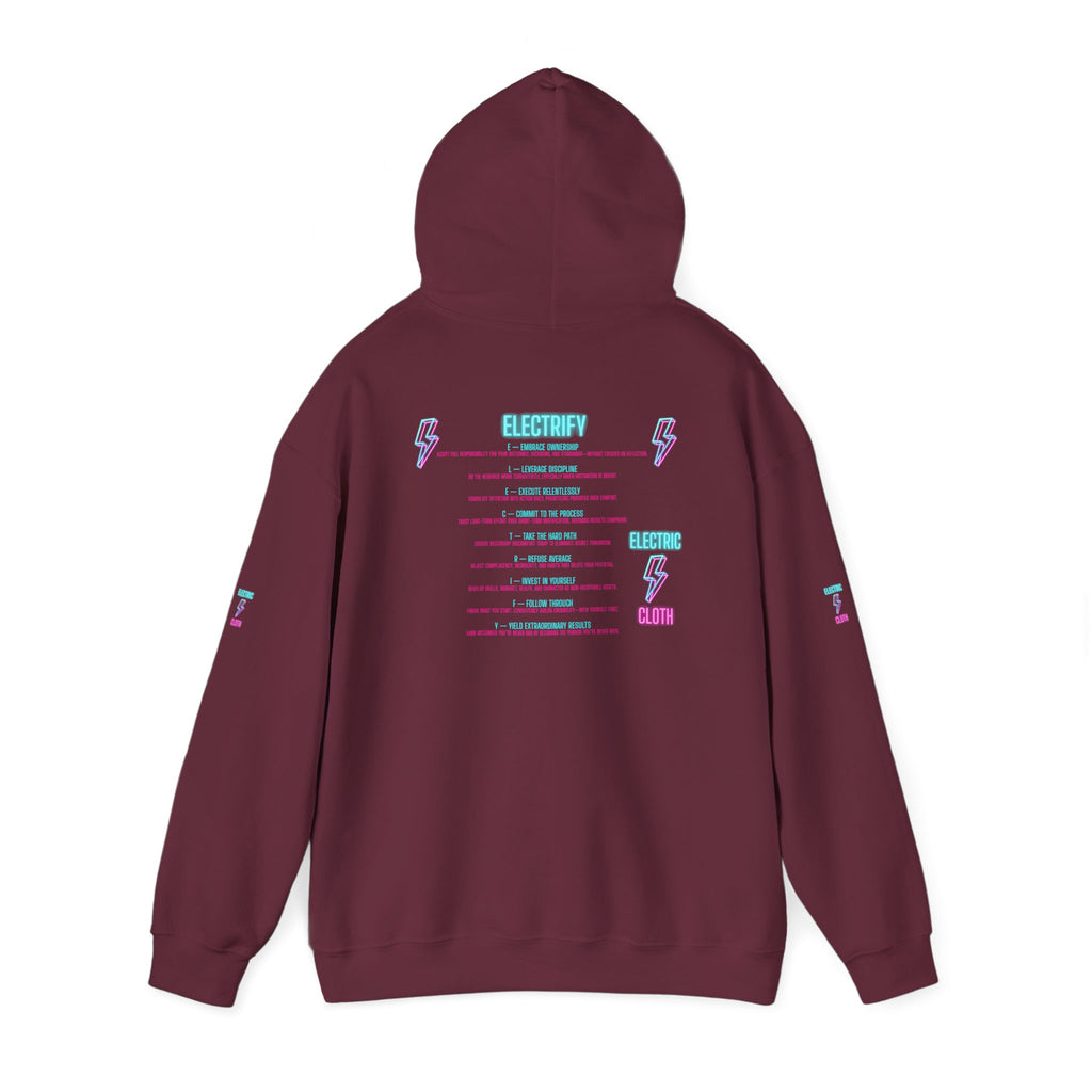 Hoodie — "Electrify Yourself" Neon Tour-Style Graphic Hoodie