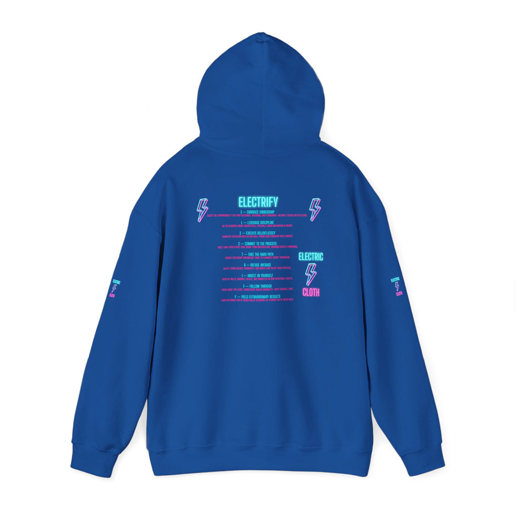 Hoodie — "Electrify Yourself" Neon Tour-Style Graphic Hoodie