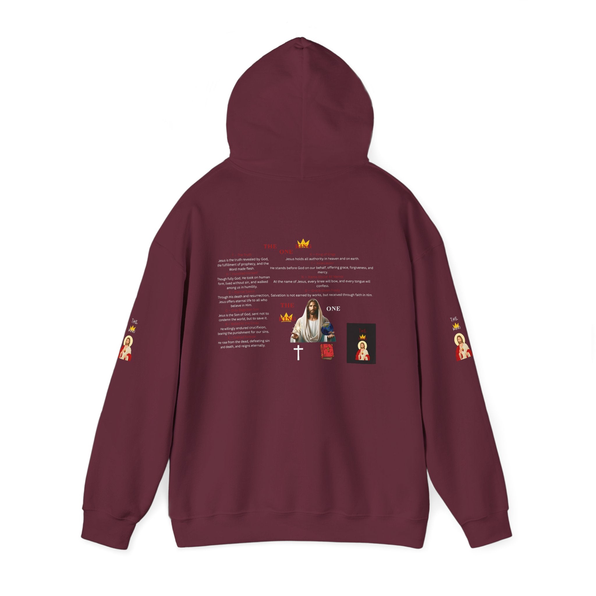 THE ONE KING HOODIE FULL GRAPHIC DEFINITION
