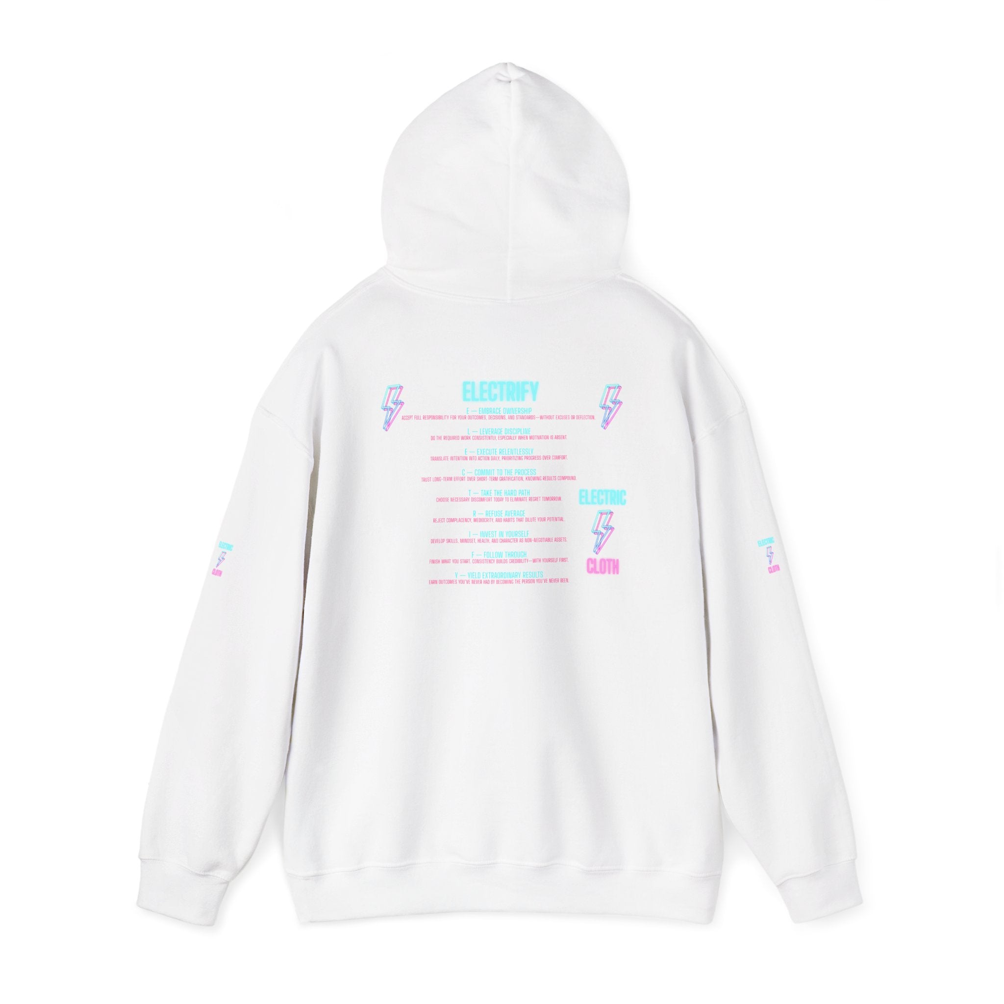 Hoodie — "Electrify Yourself" Neon Tour-Style Graphic Hoodie