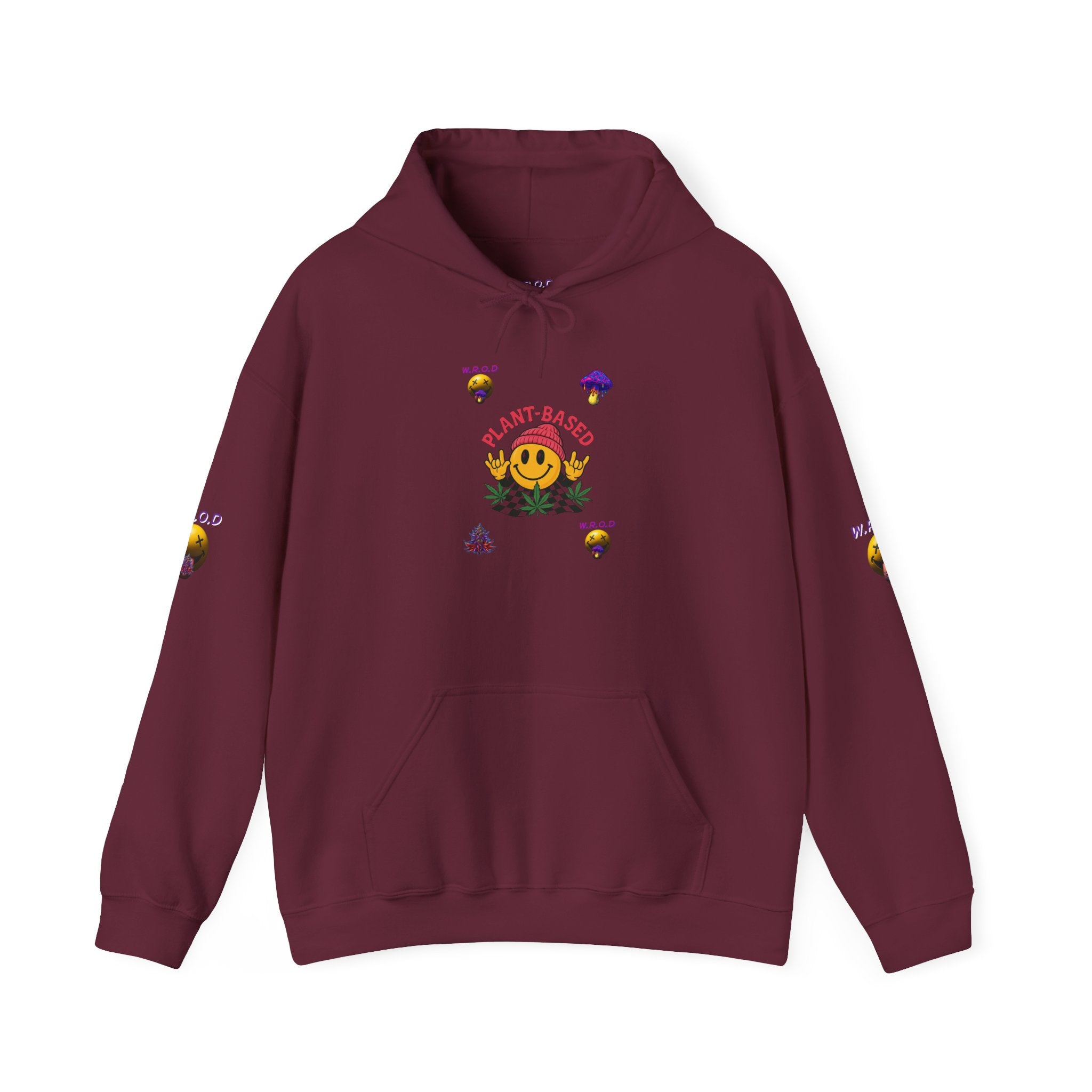 Stay Positive Hoodie — Smiley Sunflower Graphic Sweatshirt