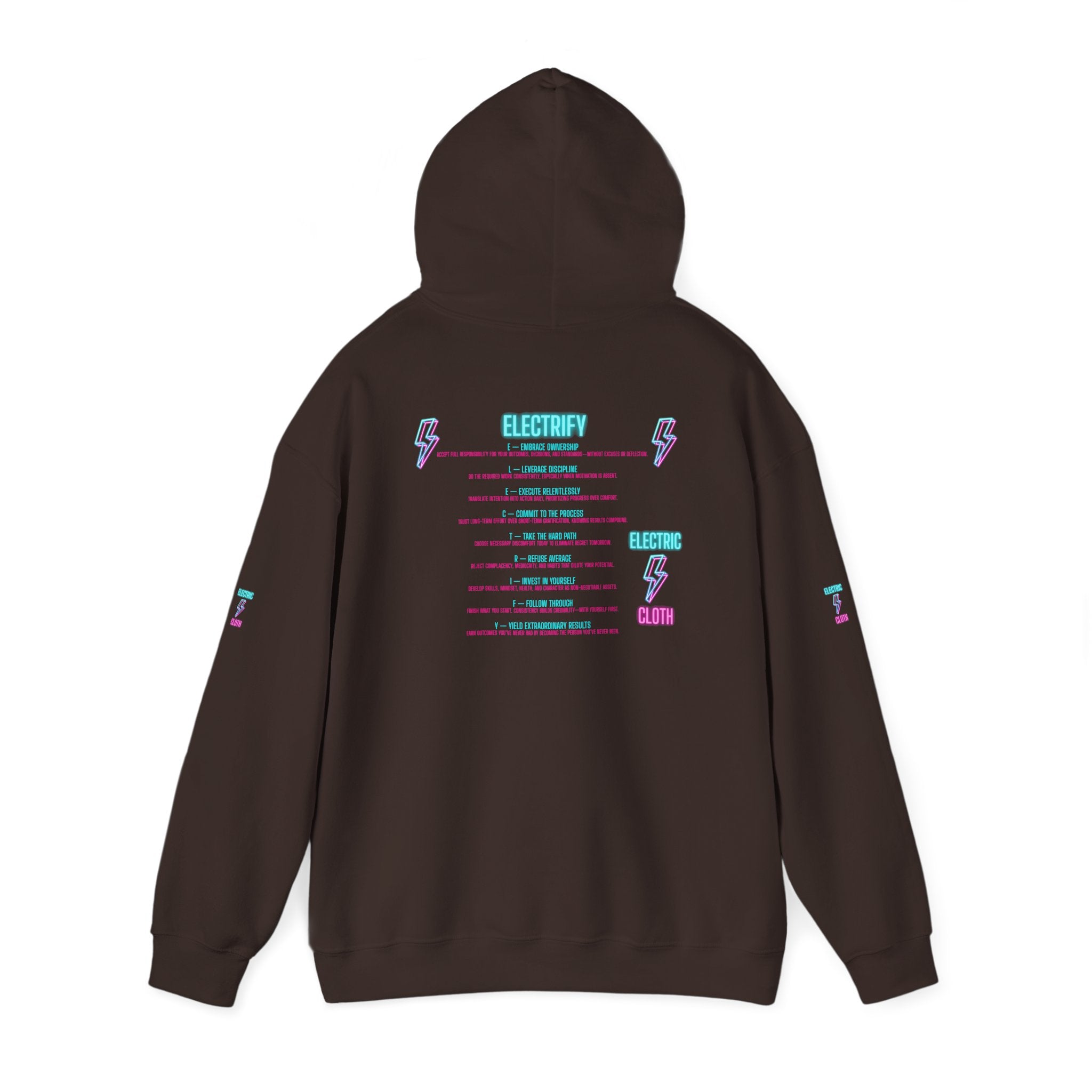 Hoodie — "Electrify Yourself" Neon Tour-Style Graphic Hoodie
