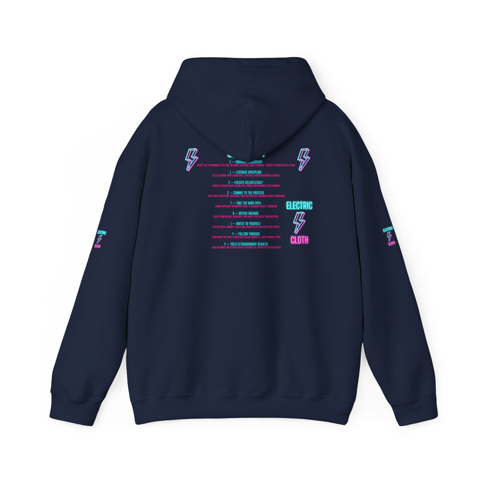 Hoodie — "Electrify Yourself" Neon Tour-Style Graphic Hoodie