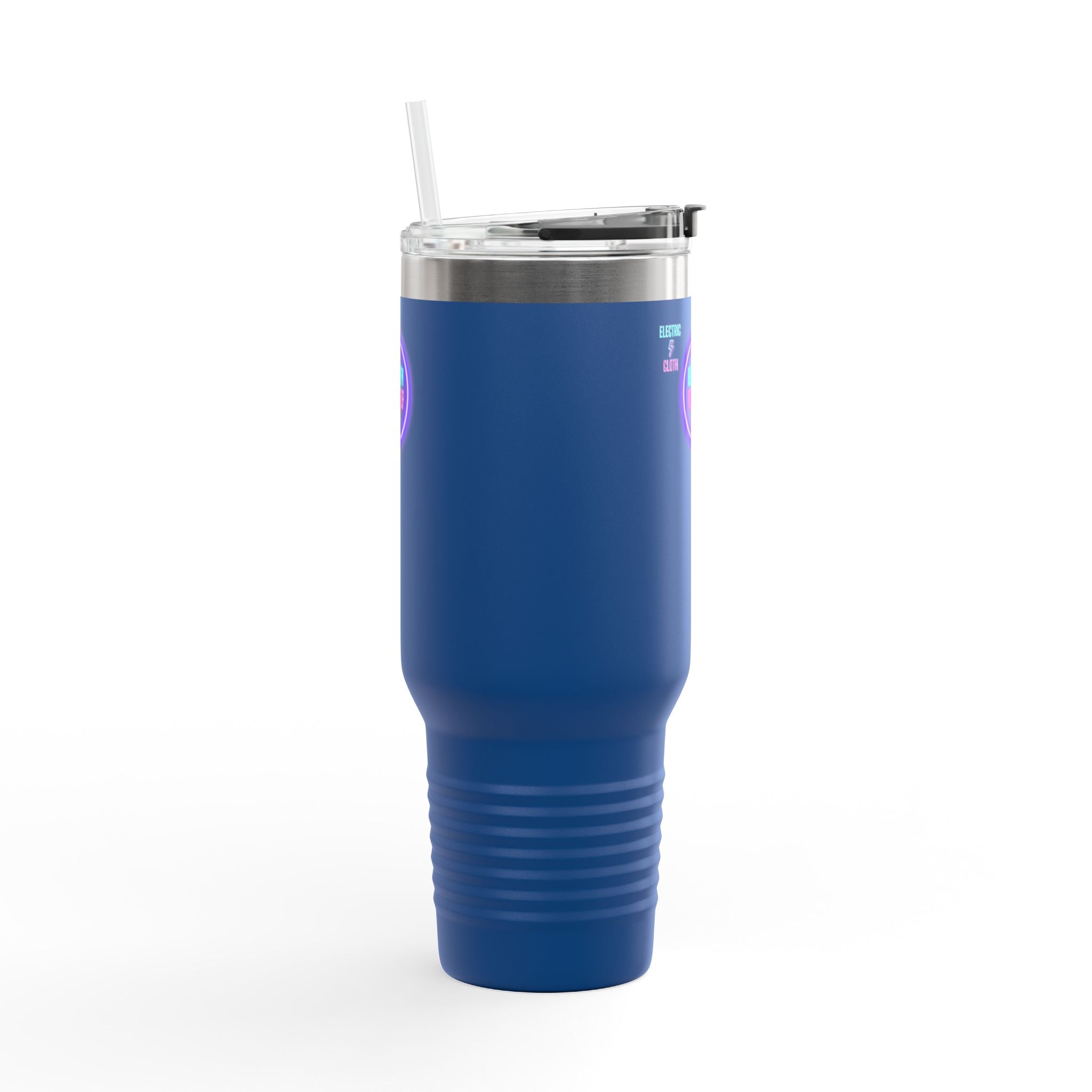 Electrify Yourself 40oz Insulated Travel Mug - Neon Electric Aesthetic