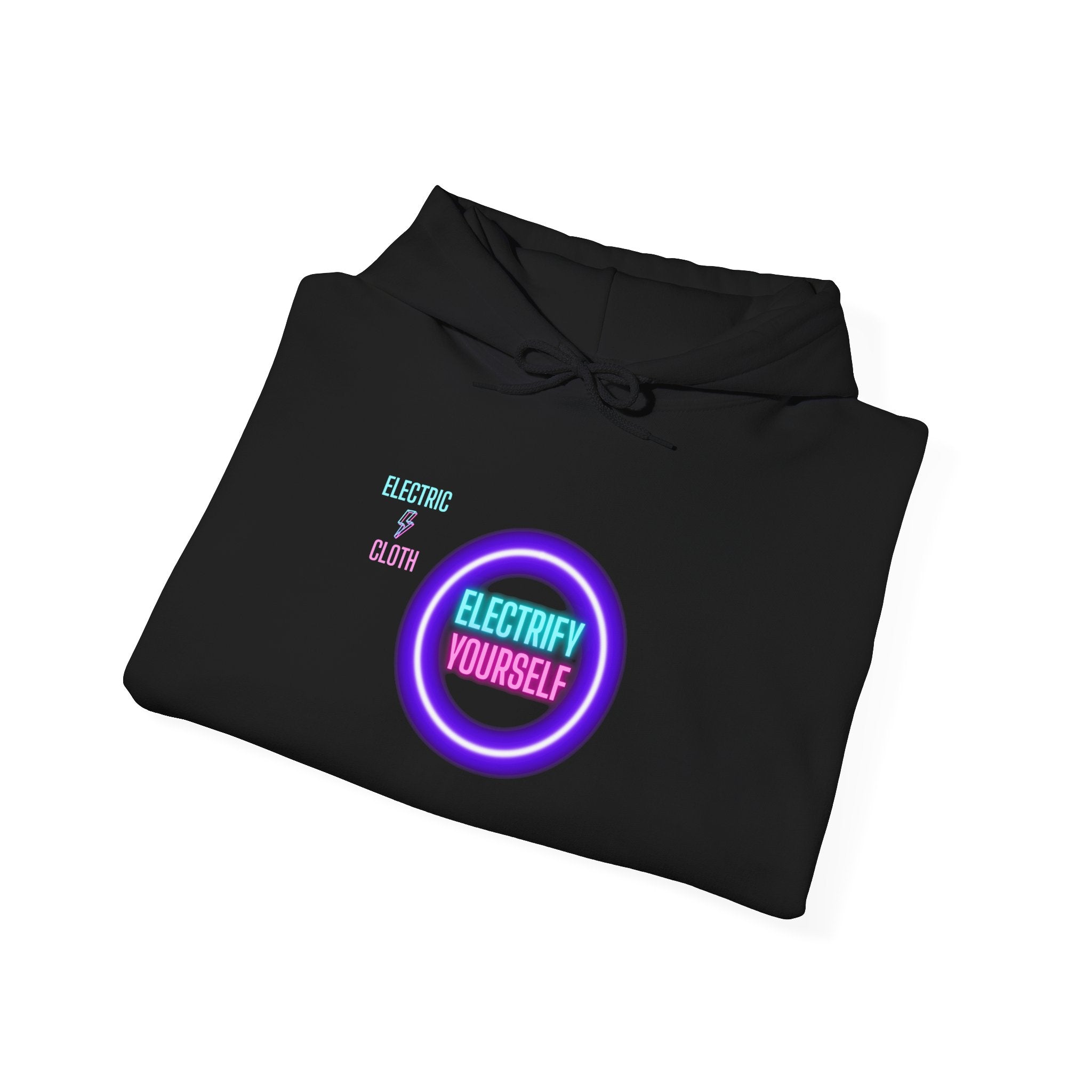 Hoodie — "Electrify Yourself" Neon Tour-Style Graphic Hoodie