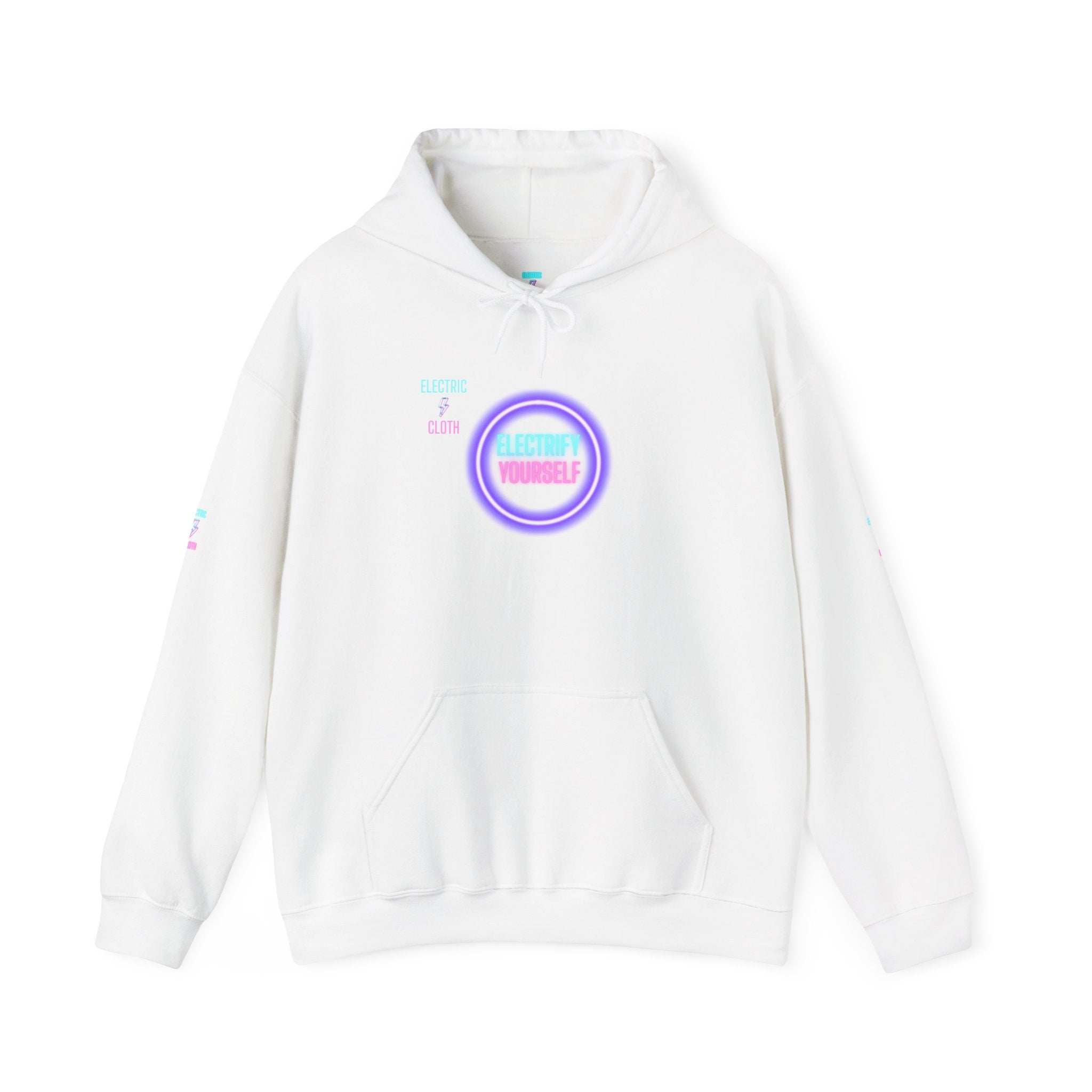 Hoodie — "Electrify Yourself" Neon Tour-Style Graphic Hoodie