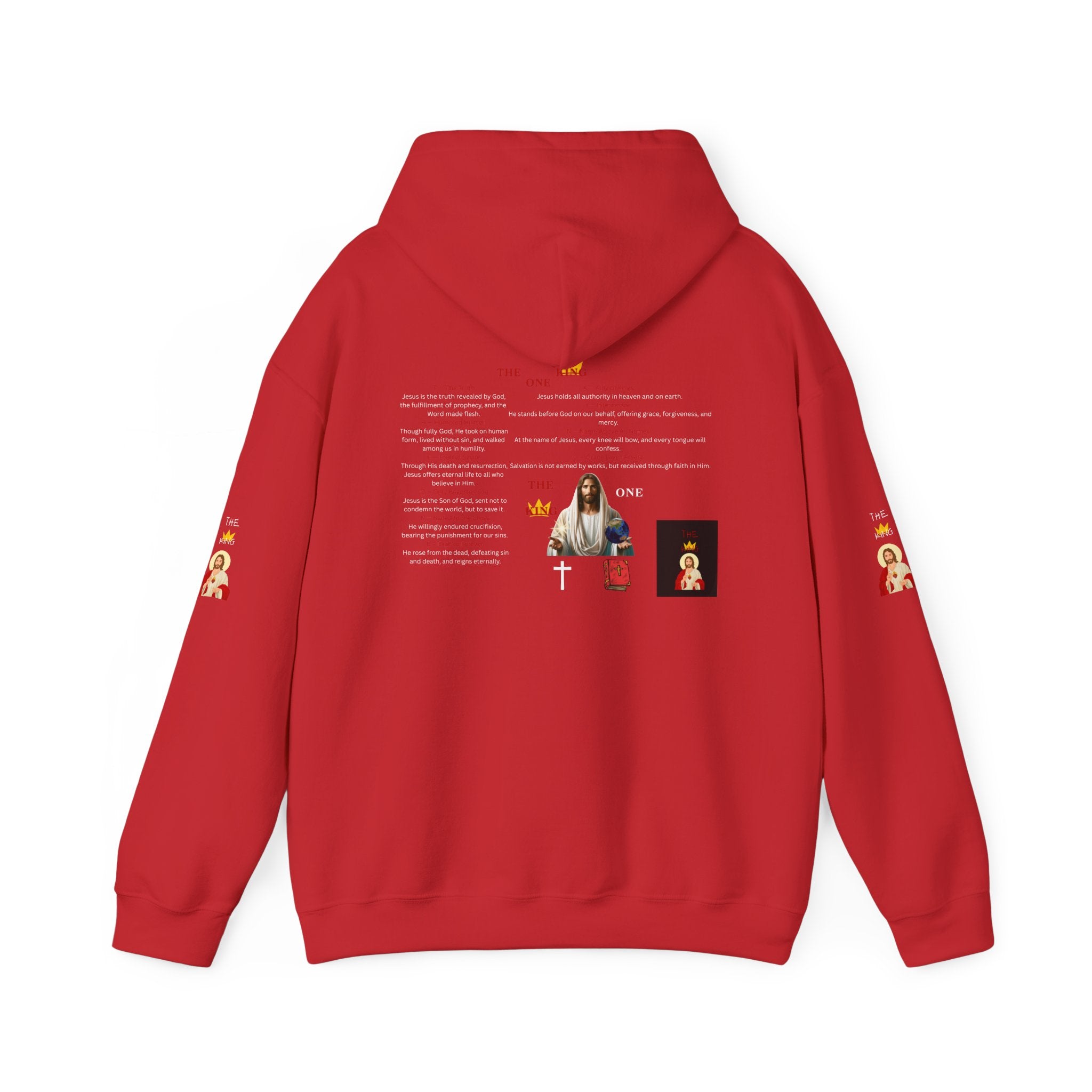 THE ONE KING HOODIE FULL GRAPHIC DEFINITION