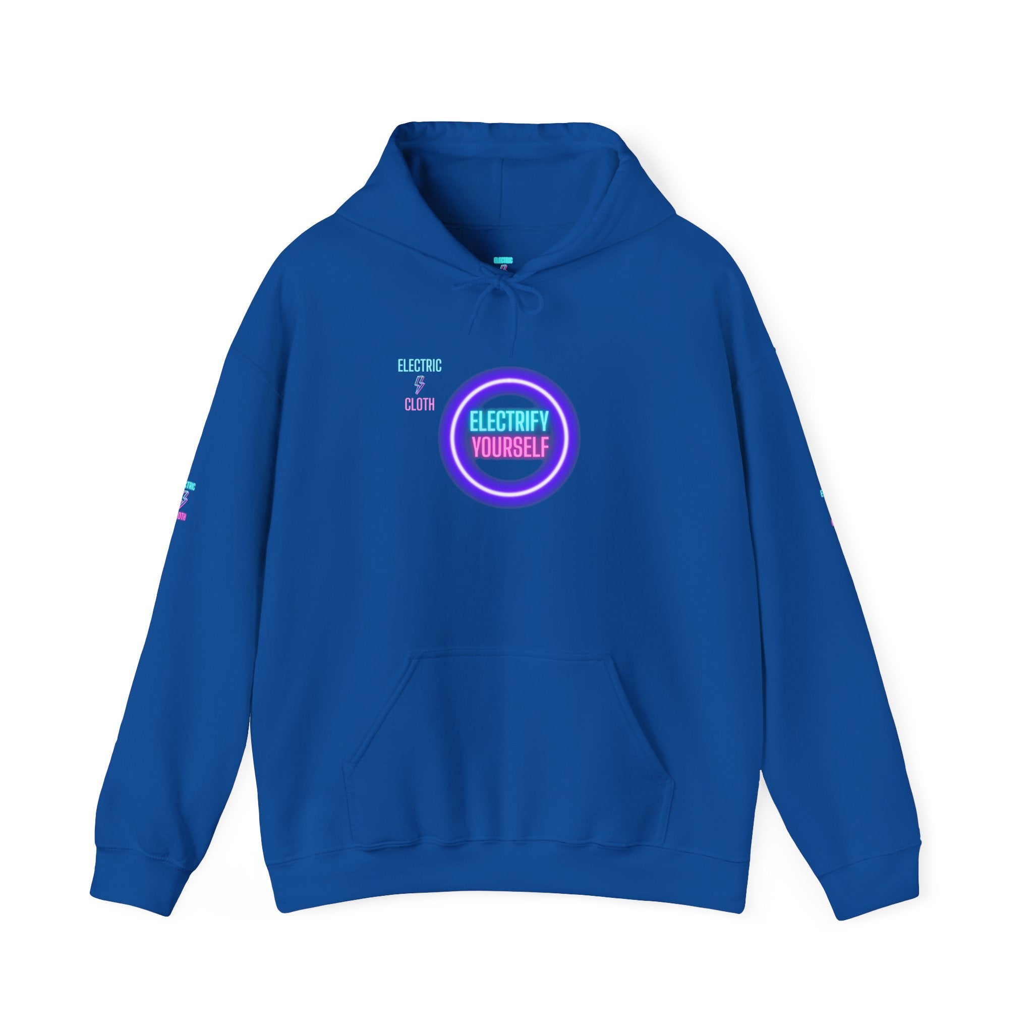 Hoodie — "Electrify Yourself" Neon Tour-Style Graphic Hoodie