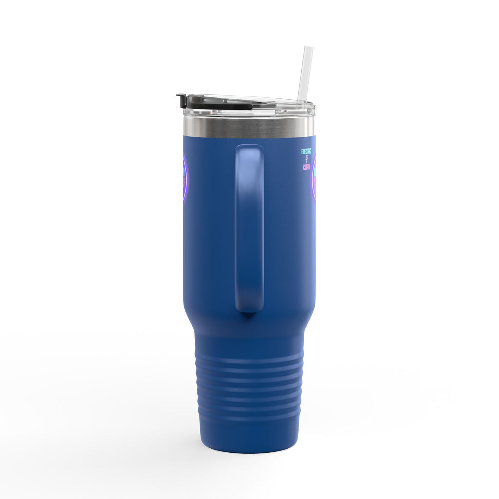 Electrify Yourself 40oz Insulated Travel Mug - Neon Electric Aesthetic
