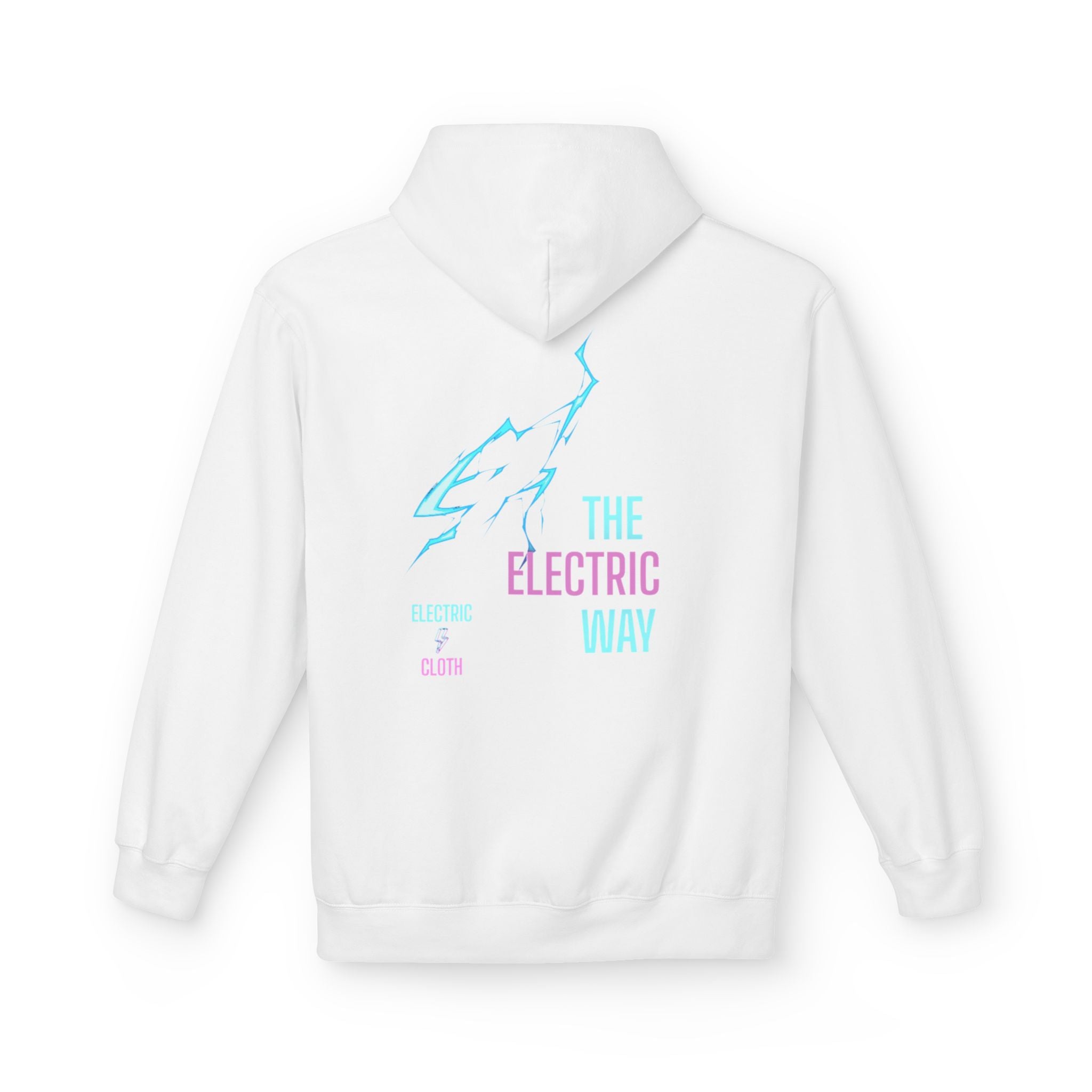 Electric Way Hoodie — Retro Neon Lightning Graphic Hoodie