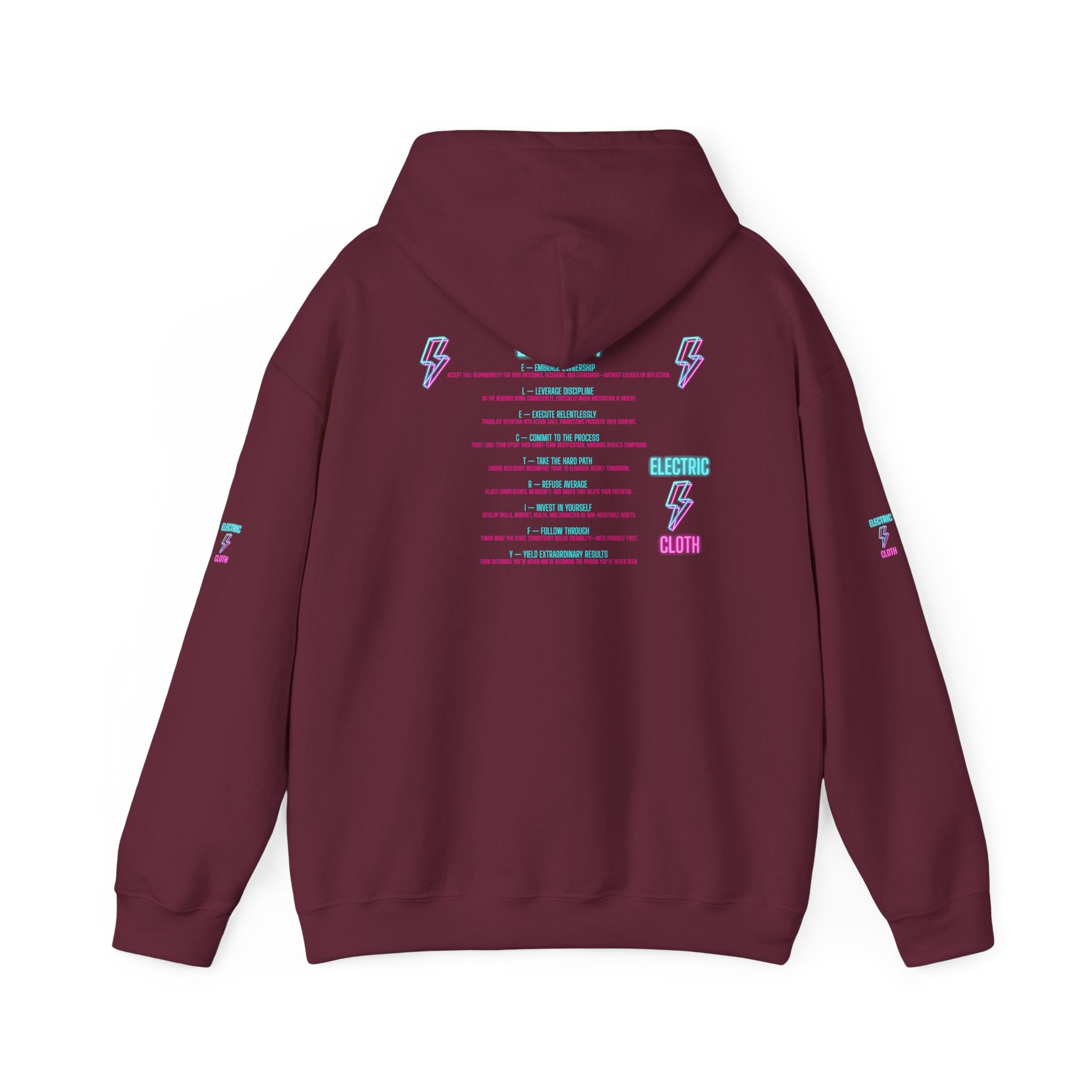 Hoodie — "Electrify Yourself" Neon Tour-Style Graphic Hoodie