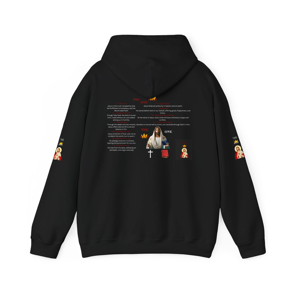 THE ONE KING HOODIE FULL GRAPHIC DEFINITION