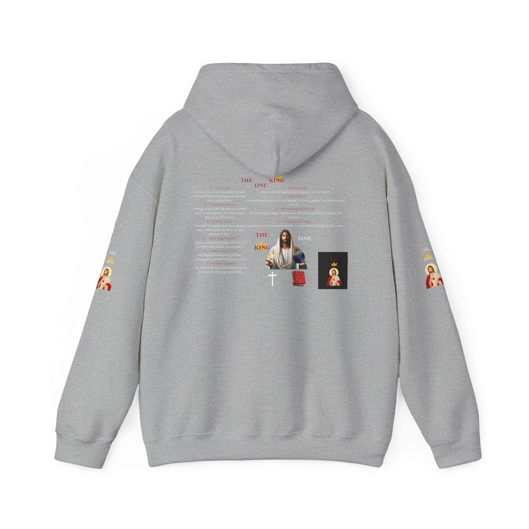 THE ONE KING HOODIE FULL GRAPHIC DEFINITION