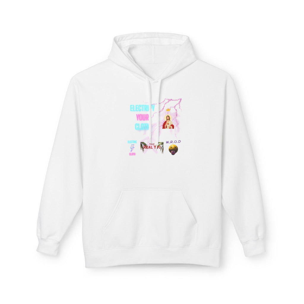 Electric Way Hoodie — Retro Neon Lightning Graphic Hoodie