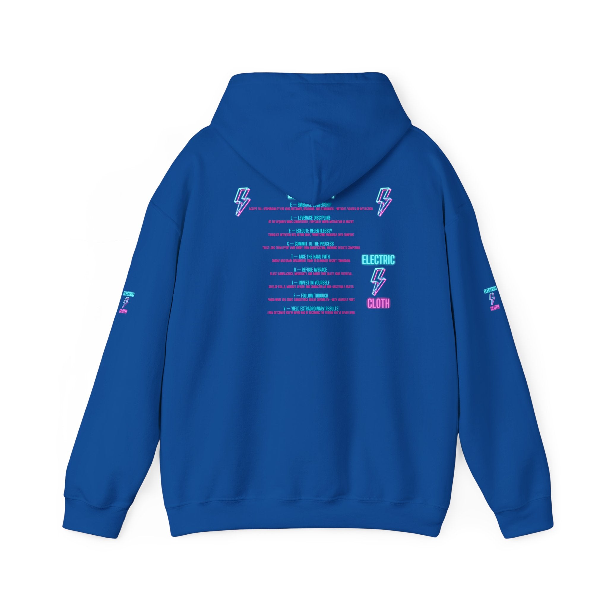Hoodie — "Electrify Yourself" Neon Tour-Style Graphic Hoodie