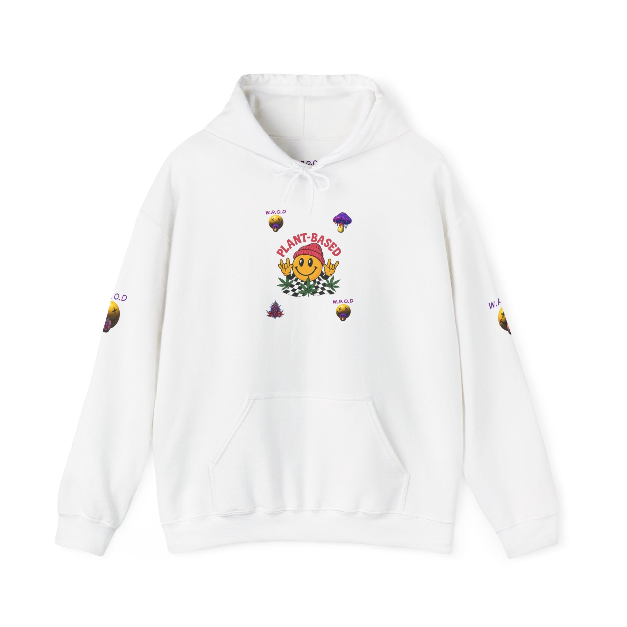 Stay Positive Hoodie — Smiley Sunflower Graphic Sweatshirt