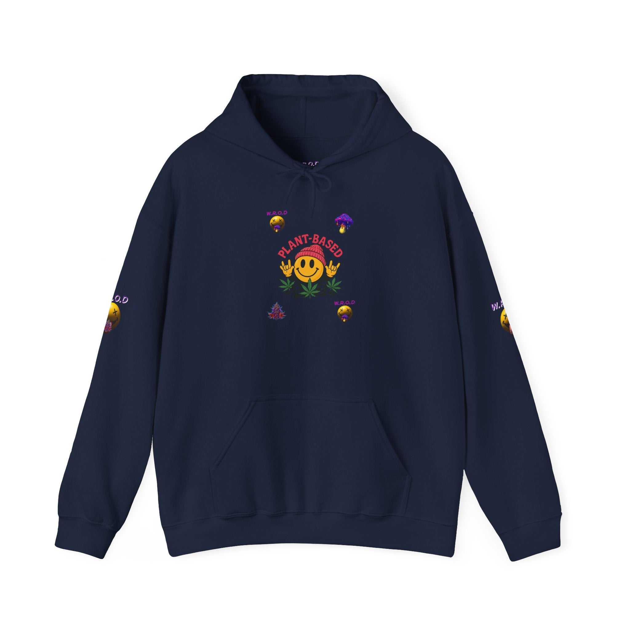 Stay Positive Hoodie — Smiley Sunflower Graphic Sweatshirt