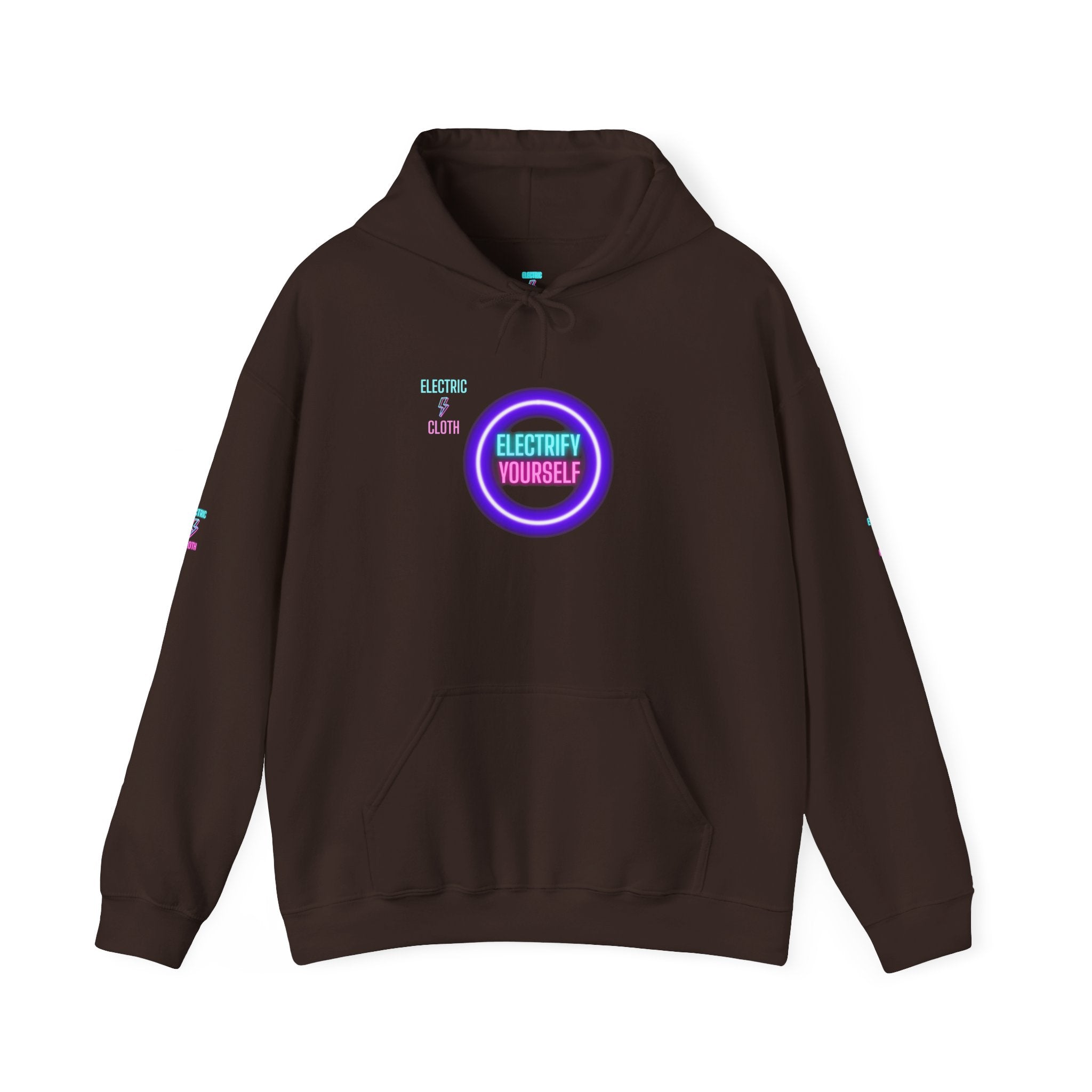 Hoodie — "Electrify Yourself" Neon Tour-Style Graphic Hoodie